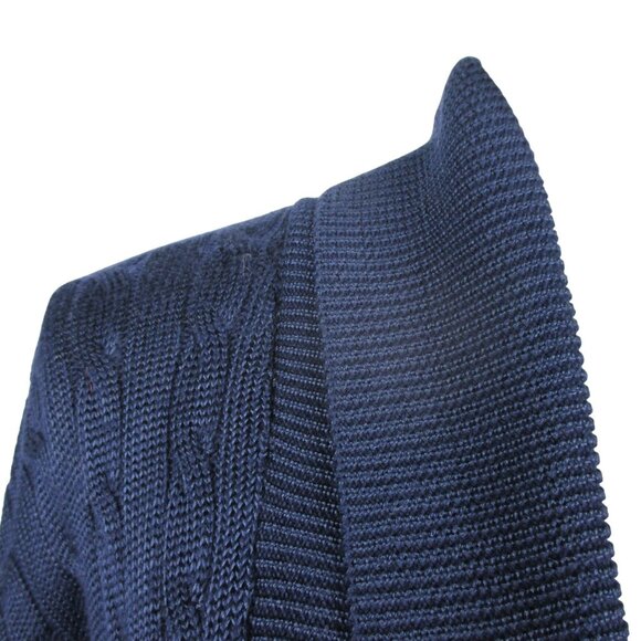 Lauren Ralph Lauren Women's Cotton Blend Cable Knit Open Cardigan Size 1X $195 - Picture 3 of 8